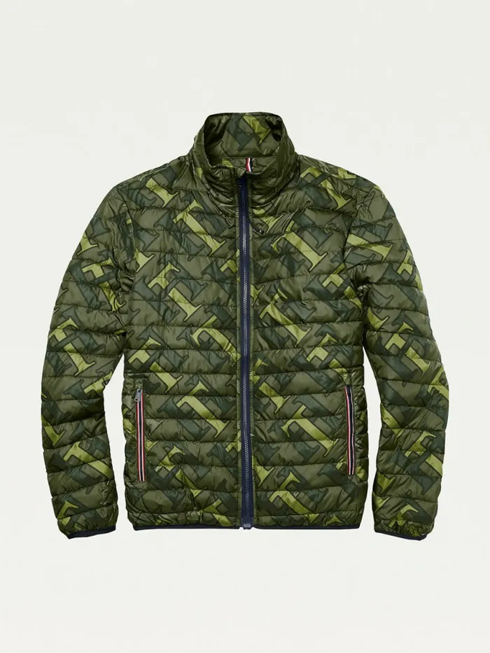 Tommy Hilfiger Adaptive Monogram Puffer Jacket Green Cliffs Mens Coats and Jackets Near Me Tommy Hilfiger Adaptive Monogram Puffer Jacket Green Cliffs Mens Coats and Jackets Near Me