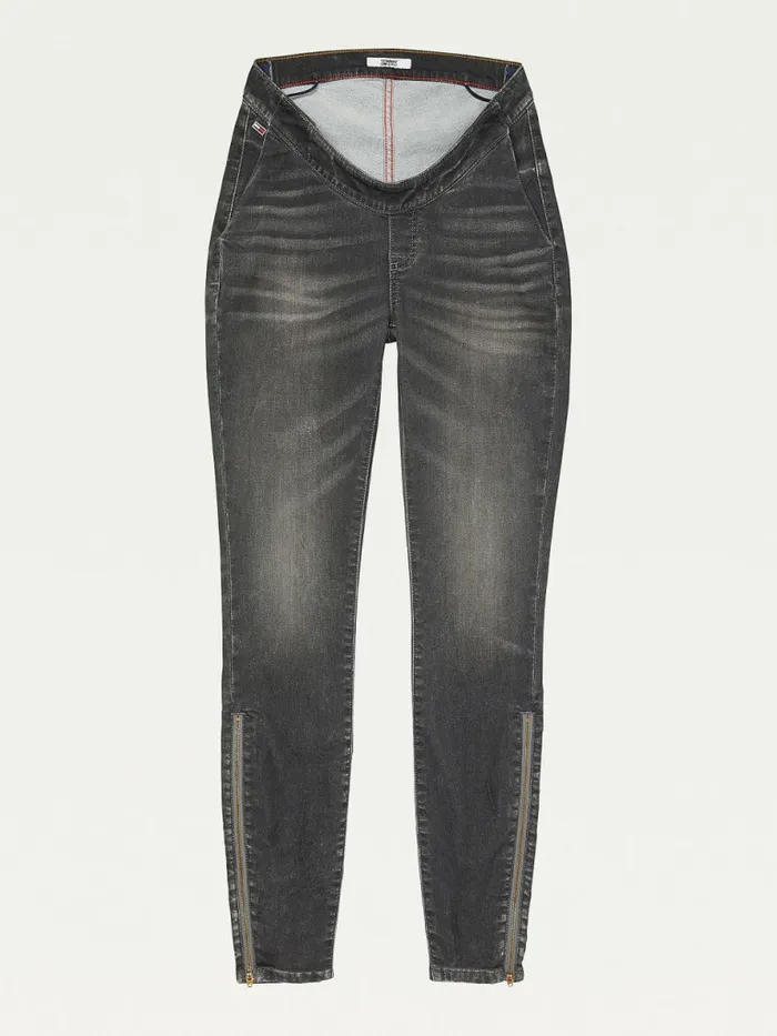 Tommy Hilfiger Adaptive Natalia Ultra High Rise Denim Leggings Grey Wash Womens Jeans Casaul Tommy Hilfiger Adaptive Natalia Ultra High Rise Denim Leggings Grey Wash Womens Jeans Casaul