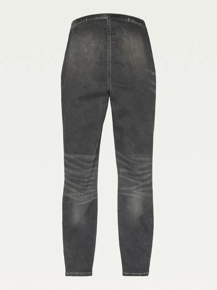 Tommy Hilfiger Adaptive Natalia Ultra High Rise Denim Leggings Grey Wash Womens Jeans Casaul