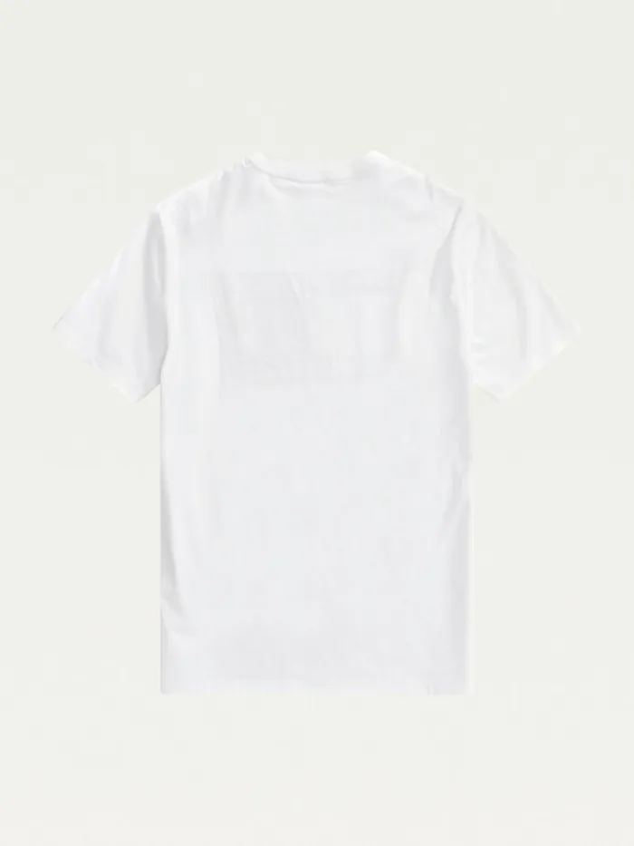 Tommy Hilfiger Adaptive Oversize Flag Logo TShirt Bright WhiteMulti Boys TShirts and Polos Near Me
