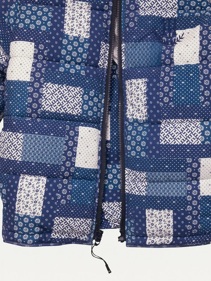 Tommy Hilfiger Adaptive Print Puffer Jacket Liberty Blue Multi Womens Coats and Jackets For Sale