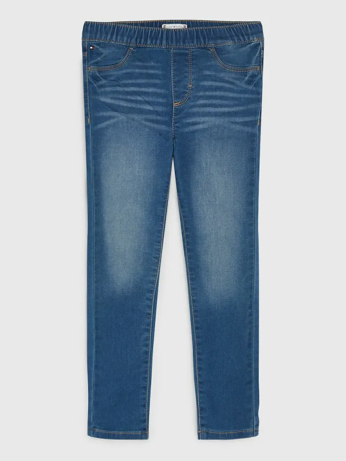 Tommy Hilfiger Adaptive PullOn Denim Leggings Toni Wash Girls Jeans Sale
