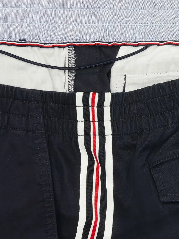 Tommy Hilfiger Adaptive Side Stripe Shorts Sky Captain Mens Shorts Fashion