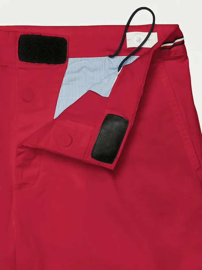 Tommy Hilfiger Adaptive Signature Trim Shorts Primary Red Womens Tommy Adaptive Gift 4 You