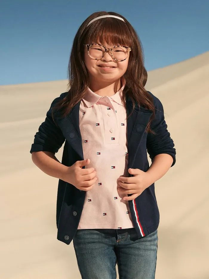 Tommy Hilfiger Adaptive Stretch Cardigan Evening Blue Girls Jumpers and Cardigans Popular Tommy Hilfiger Adaptive Stretch Cardigan Evening Blue Girls Jumpers and Cardigans Popular