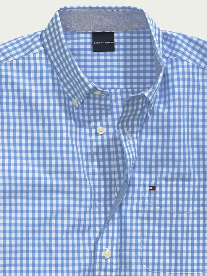 Tommy Hilfiger Adaptive Stretch Check Custom Fit Shirt Provence Mens Shirts Casaul