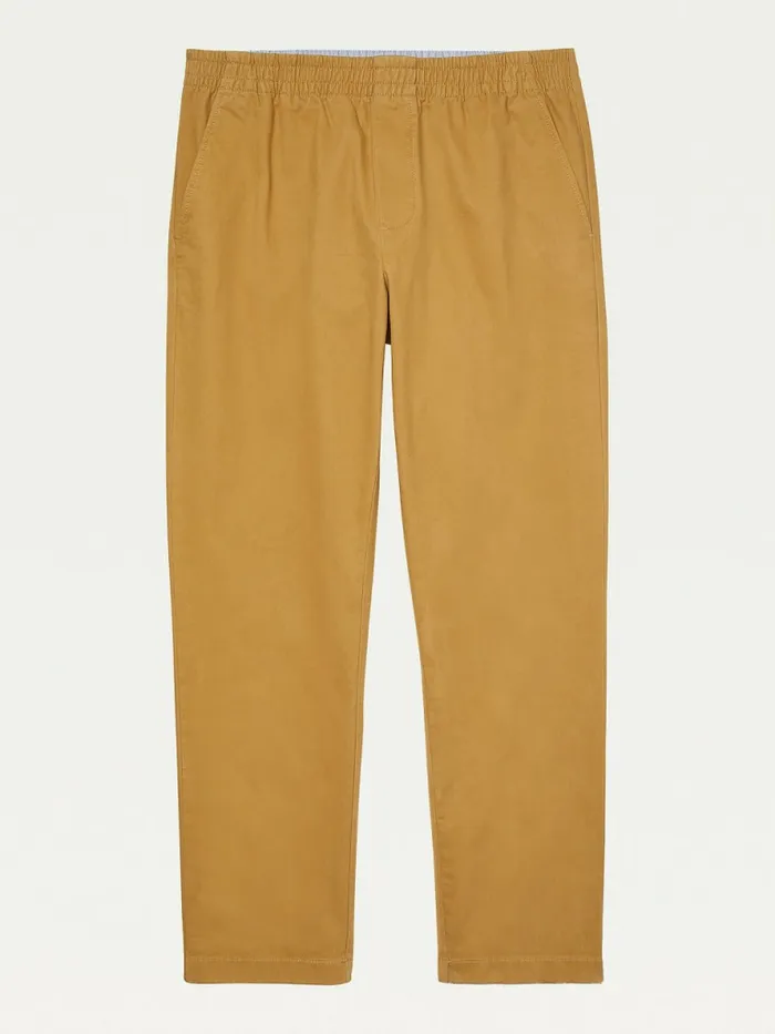 Tommy Hilfiger Adaptive Stretch Cotton Chinos Antique Bronze Mens Trousers