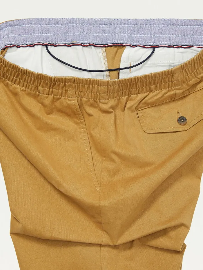 Tommy Hilfiger Adaptive Stretch Cotton Chinos Antique Bronze Mens Trousers