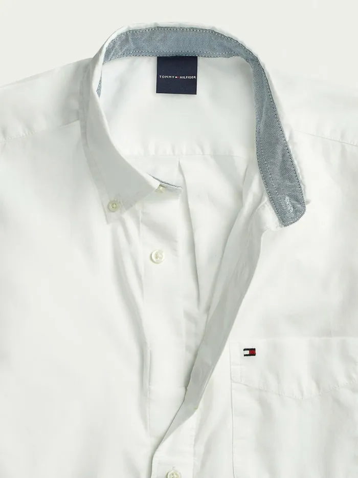 Tommy Hilfiger Adaptive Stretch Regular Fit Shirt Bright White Mens Tommy Adaptive