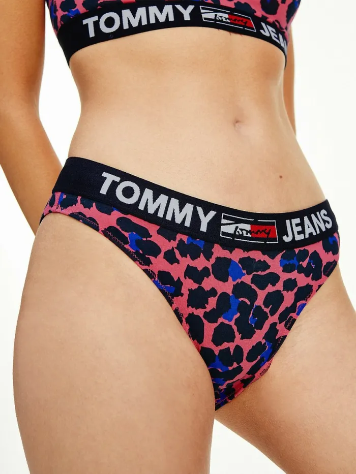 Tommy Hilfiger AllOver Logo Print Briefs Tj Leopard Womens Lingerie