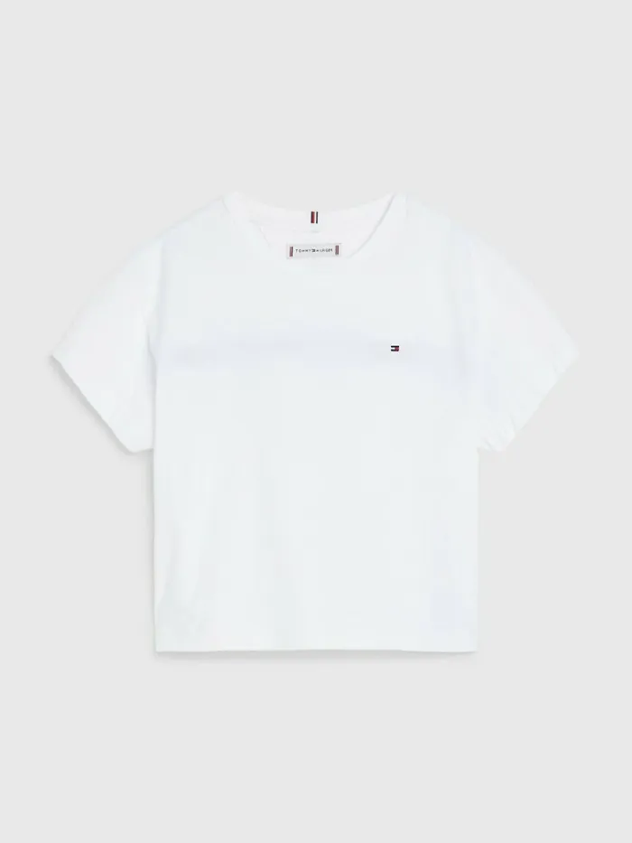 Tommy Hilfiger Back Logo TShirt White Girls Tops and TShirts Popular
