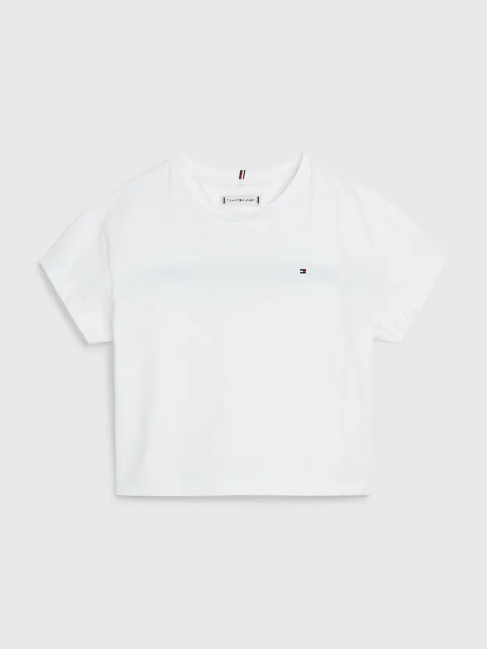 Tommy Hilfiger Back Logo TShirt White Girls Tops and TShirts Popular