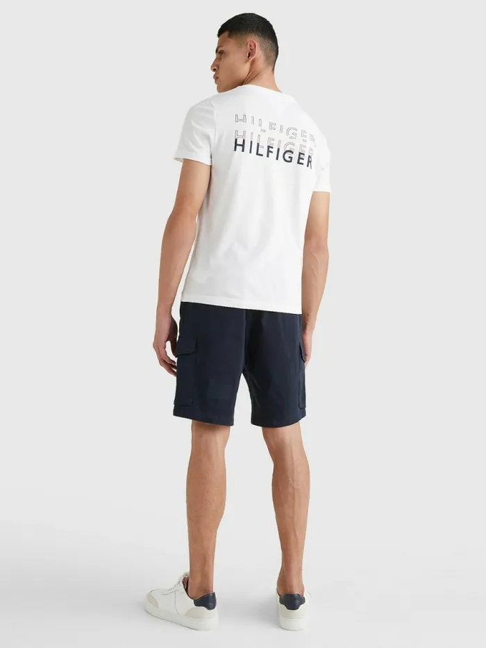 Tommy Hilfiger Back Logo TShirt White Mens TShirts Fashion