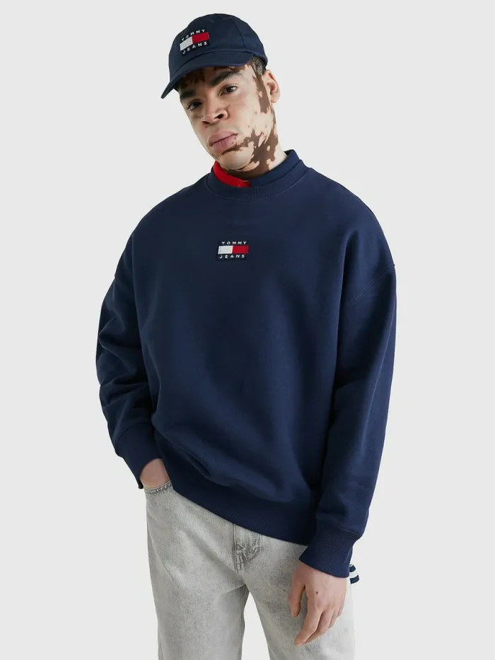 Tommy Hilfiger Badge Crew Neck Sweatshirt Twilight Navy Mens Sweatshirts and Hoodies Casaul Tommy Hilfiger Badge Crew Neck Sweatshirt Twilight Navy Mens Sweatshirts and Hoodies Casaul
