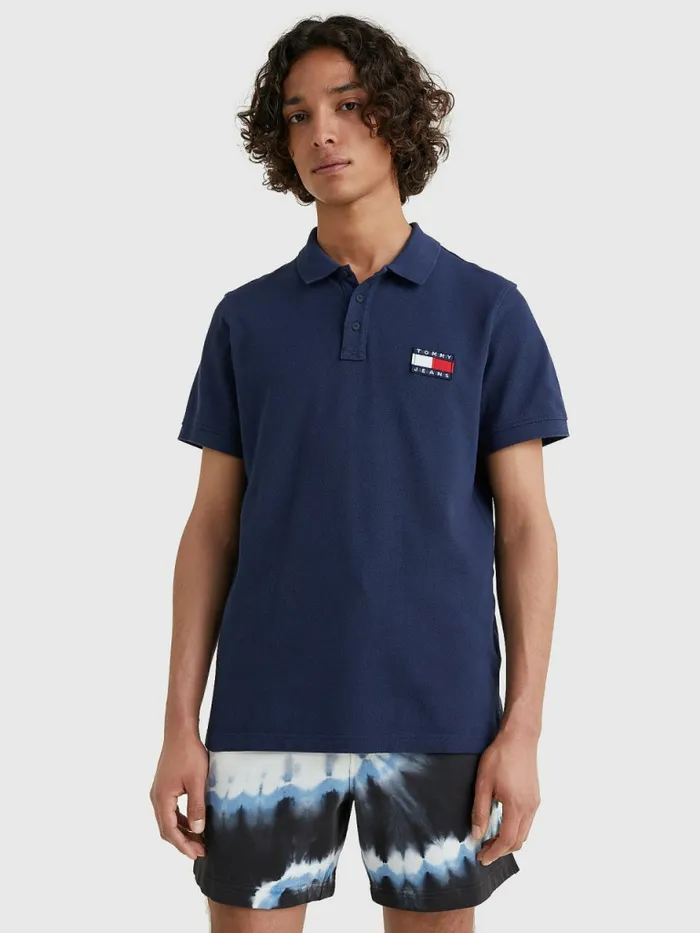 Tommy Hilfiger Badge Lightweight Regular Fit Polo Twilight Navy Mens Polo Shirts Sale Tommy Hilfiger Badge Lightweight Regular Fit Polo Twilight Navy Mens Polo Shirts Sale