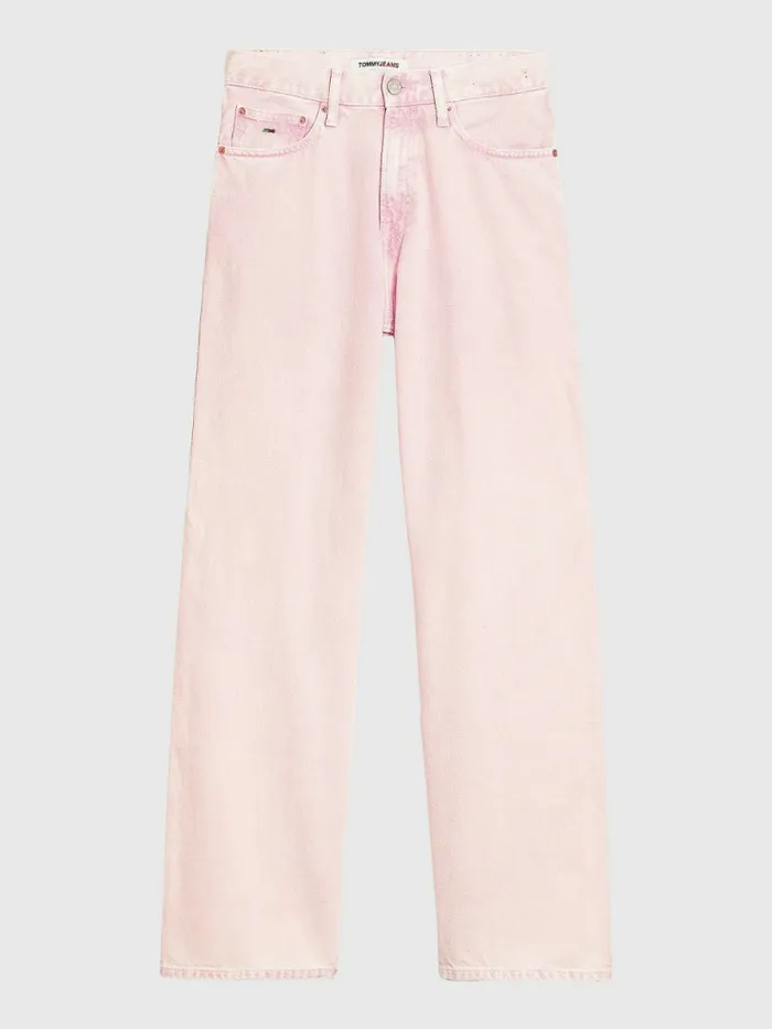 Tommy Hilfiger Betsy Mid Rise Loose Faded Jeans Denim Color Womens Jeans Gift Ideas