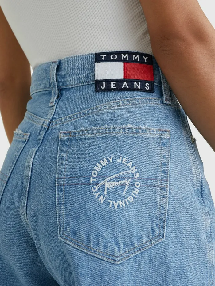 Tommy Hilfiger Betsy Mid Rise Loose Jeans Denim Light Womens Jeans Popular