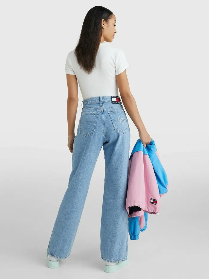 Tommy Hilfiger Betsy Mid Rise Loose Jeans Denim Light Womens Jeans Popular