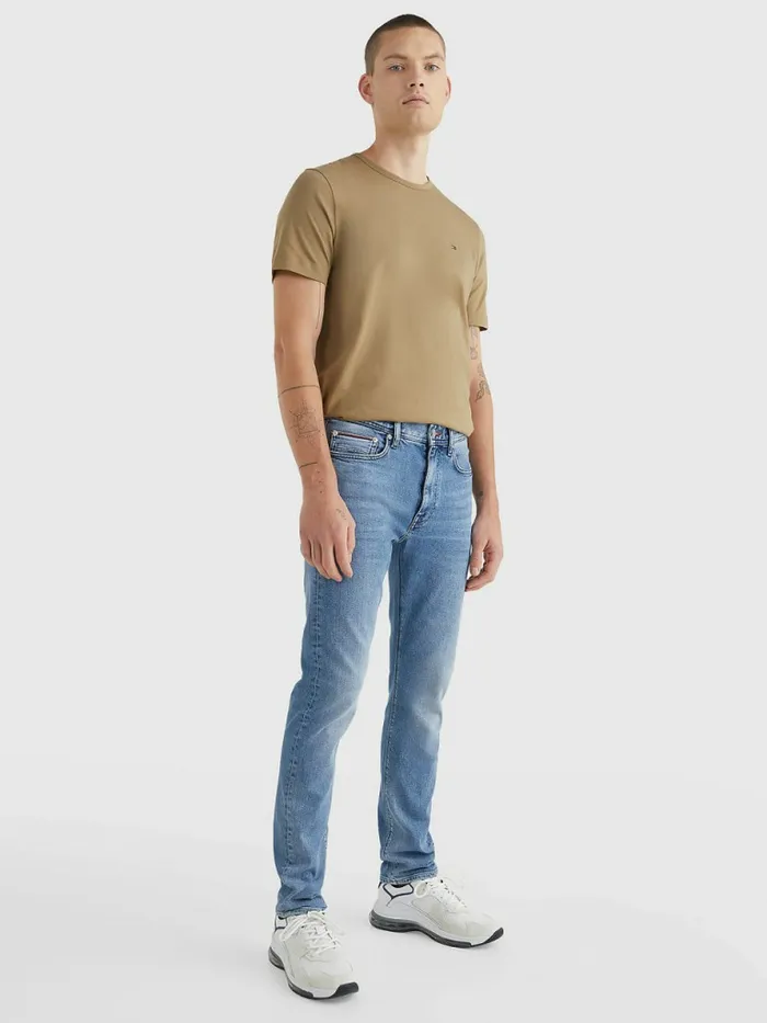 Tommy Hilfiger Bleecker Slim Faded Jeans Elm Indigo Mens Jeans Casaul