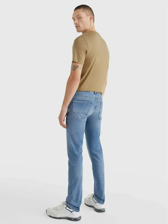Tommy Hilfiger Bleecker Slim Faded Jeans Elm Indigo Mens Jeans Casaul