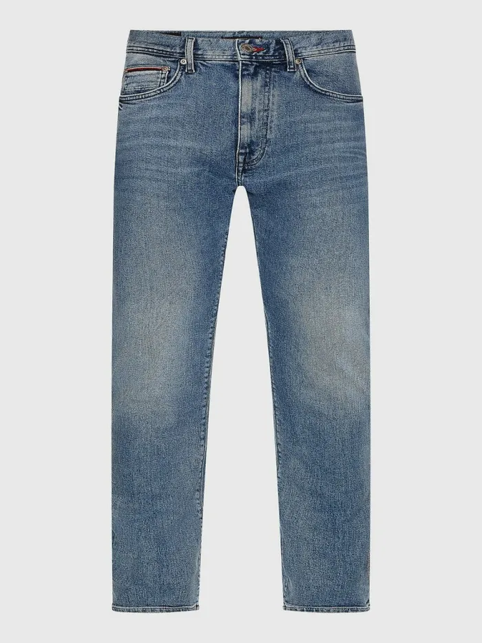 Tommy Hilfiger Bleecker Slim Faded Jeans Elm Indigo Mens Jeans Casaul