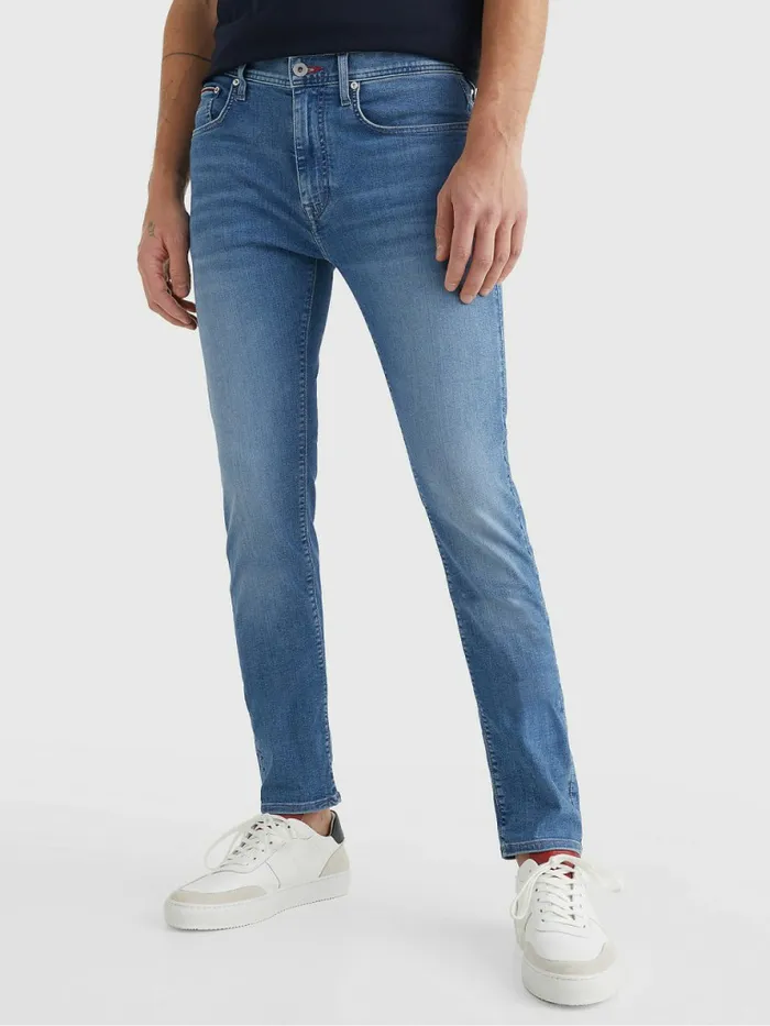 Tommy Hilfiger Bleecker Slim Jeans Spruce Blue Mens Jeans Near Me
