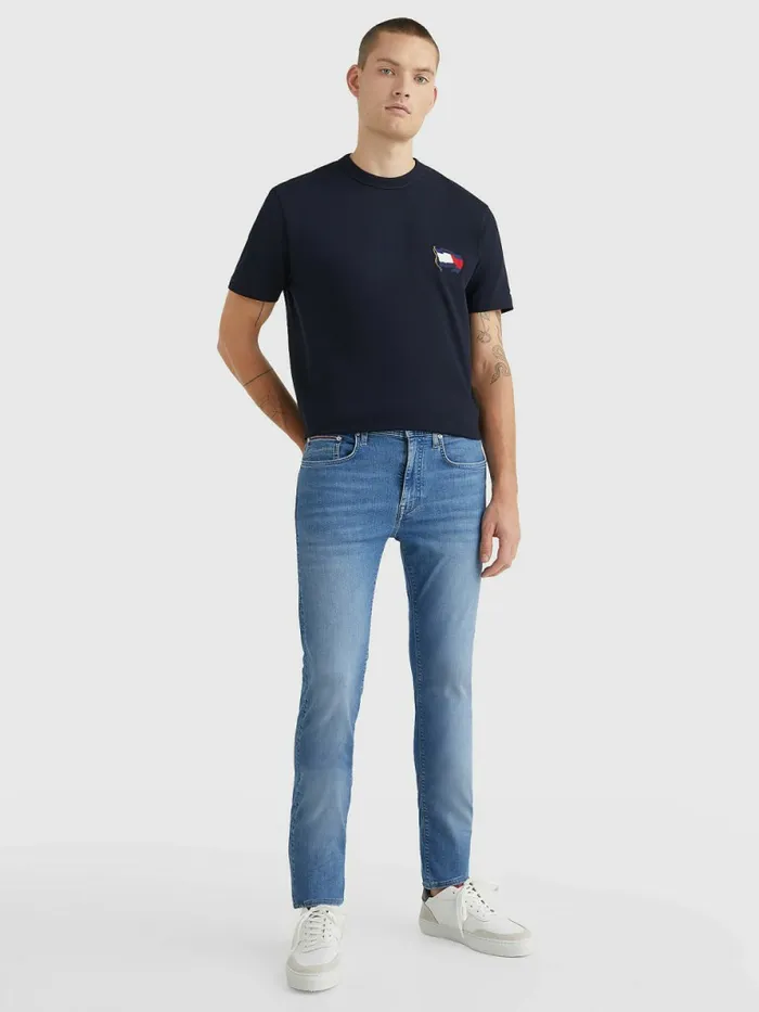 Tommy Hilfiger Bleecker Slim Jeans Spruce Blue Mens Jeans Near Me