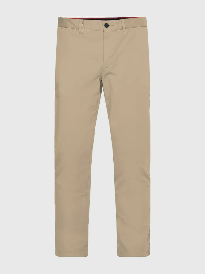 Tommy Hilfiger Bleecker Slim Th Flex Chinos Batique Khaki Mens Trousers
