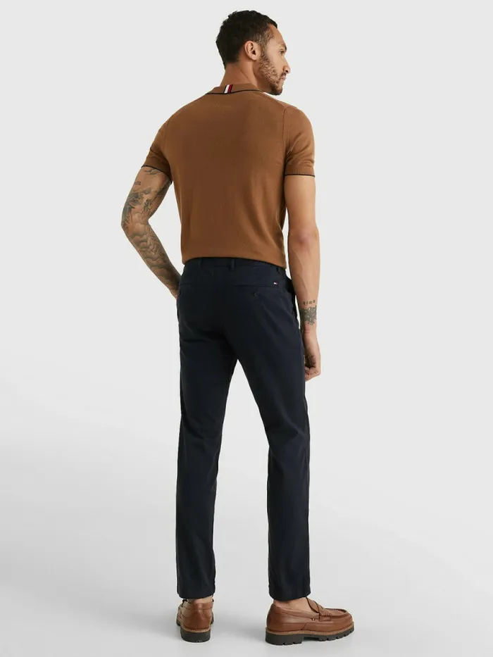 Tommy Hilfiger Bleecker Slim Th Flex Chinos Desert Sky Mens Trousers