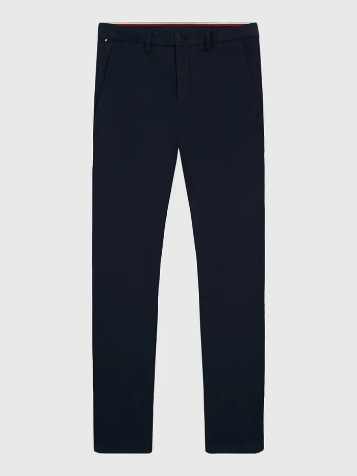 Tommy Hilfiger Bleecker Slim Th Flex Chinos Desert Sky Mens Trousers