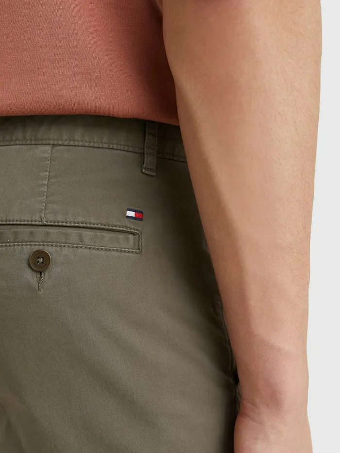 Tommy Hilfiger Bleecker Th Flex Slim Fit Trousers Faded Military Mens Trousers