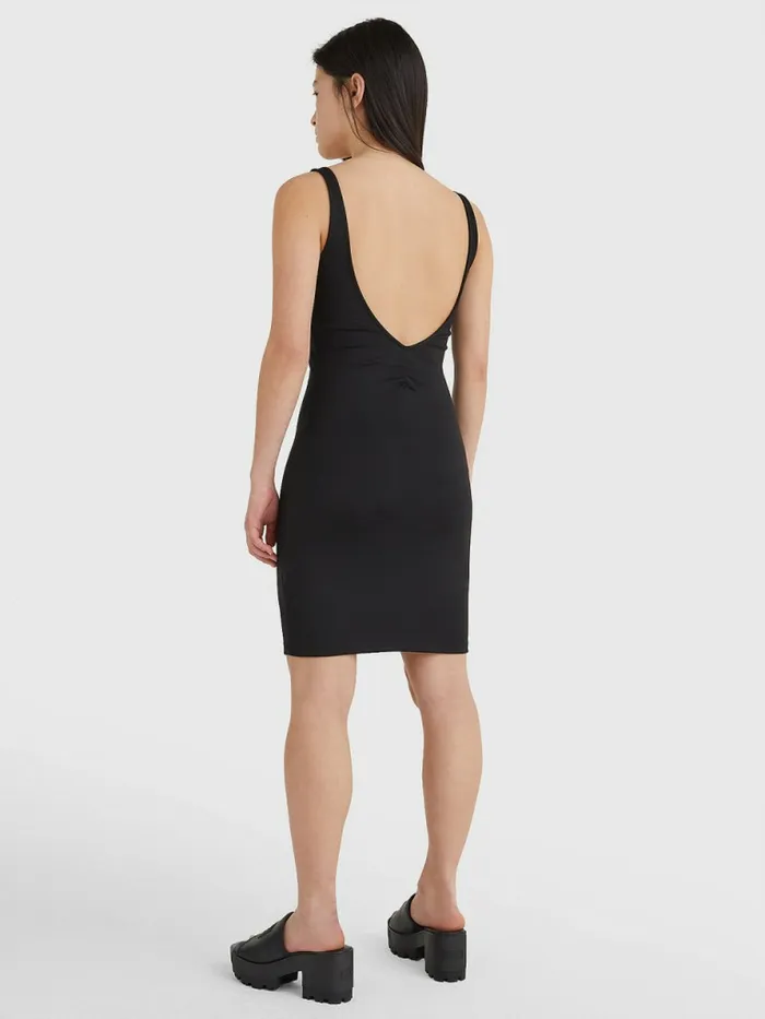 Tommy Hilfiger Bodycon Low Back Dress Black Womens Dresses and Jumpsuits Fashion