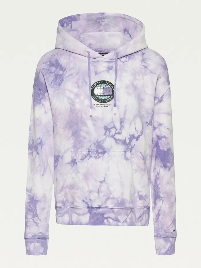 Tommy Hilfiger Boxy TieDye Hoody Tie Dye Womens Sweatshirts and Hoodies Near Me