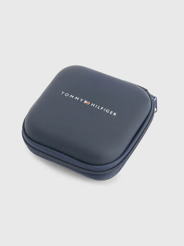Tommy Hilfiger Braided Black Leather Magnetic Closure Bracelet Black Mens Jewellery and Cufflinks