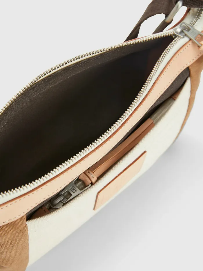 Tommy Hilfiger Canvas Crossover Bag Classic Khaki Mens Bags For Sale