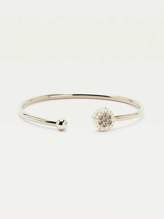 Tommy Hilfiger Carnation GoldTone And Crystal Bangle Carnation Gold Womens Jewellery Tommy Hilfiger Carnation GoldTone And Crystal Bangle Carnation Gold Womens Jewellery