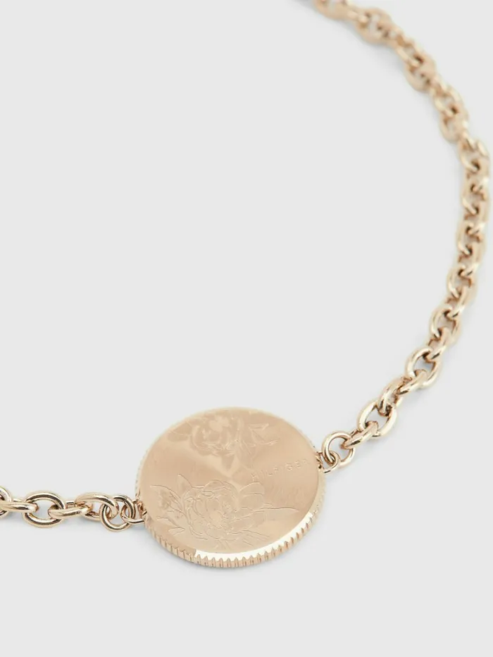 Tommy Hilfiger Carnation GoldTone Floral Bracelet Carnation Gold Womens Jewellery