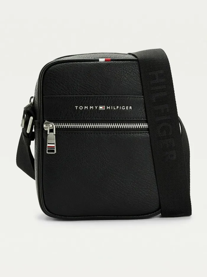 Tommy Hilfiger Casual Small Reporter Bag Black Mens Bags Near Me
