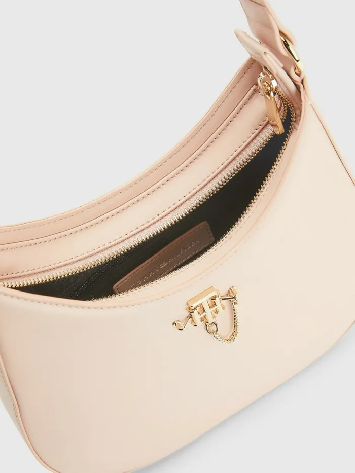 Tommy Hilfiger Chain Shoulder Bag Dusky Pink Womens Bags Gift Ideas