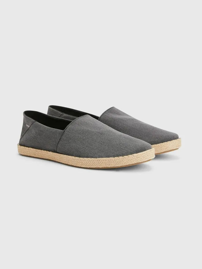 Tommy Hilfiger Chambray Espadrilles Black Mens Boots Cheap On Sale