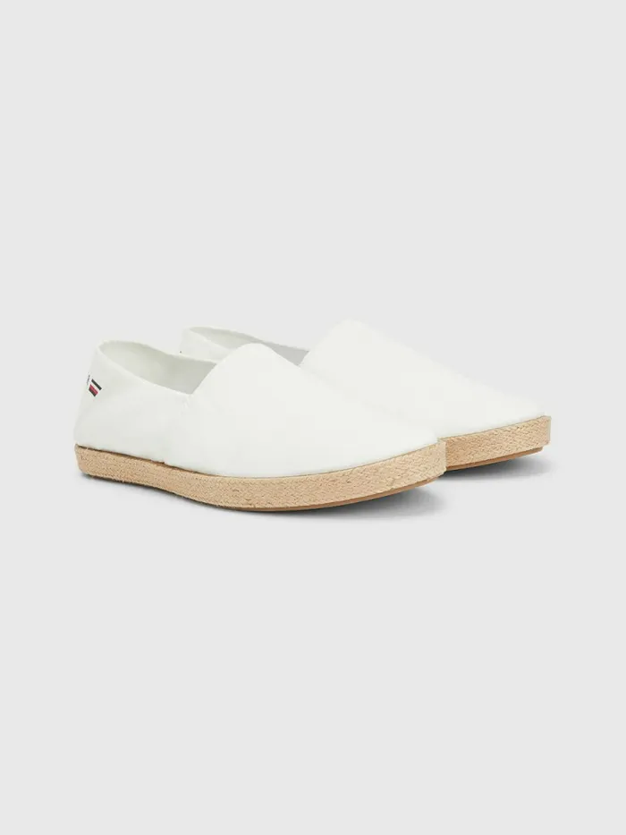 Tommy Hilfiger Chambray Espadrilles Ecru Mens Formal Shoes and Brogues On Sale Tommy Hilfiger Chambray Espadrilles Ecru Mens Formal Shoes and Brogues On Sale