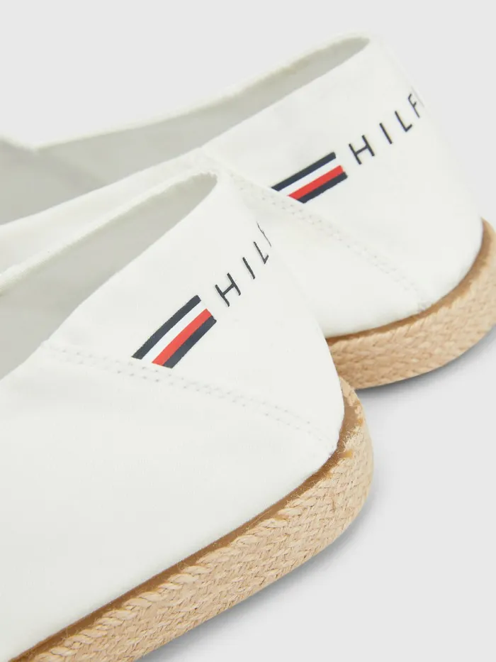 Tommy Hilfiger Chambray Espadrilles Ecru Mens Formal Shoes and Brogues On Sale