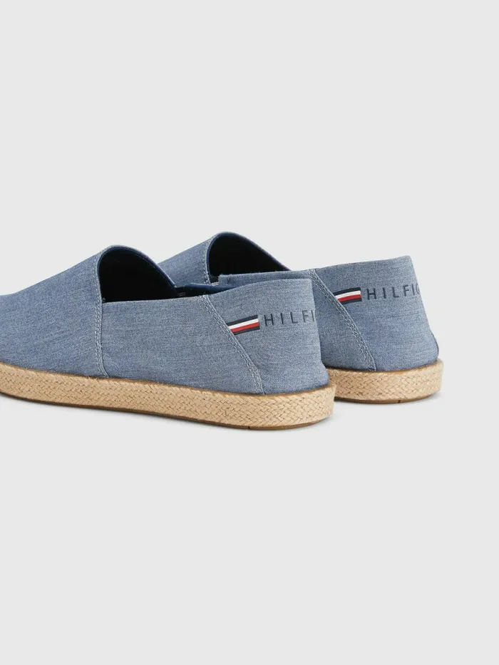 Tommy Hilfiger Chambray Espadrilles Twilight Indigo Mens Formal Shoes and Brogues For Sale