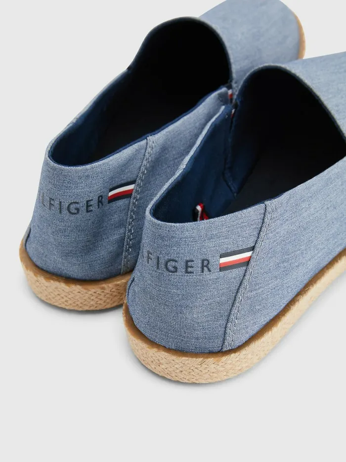 Tommy Hilfiger Chambray Espadrilles Twilight Indigo Mens Formal Shoes and Brogues For Sale