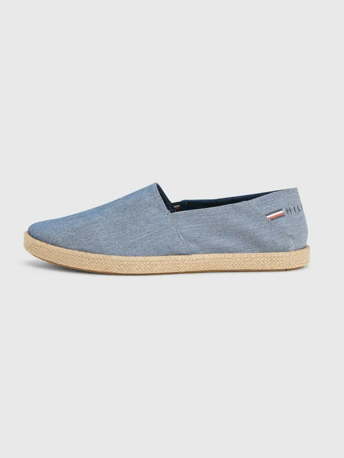 Tommy Hilfiger Chambray Espadrilles Twilight Indigo Mens Formal Shoes and Brogues For Sale