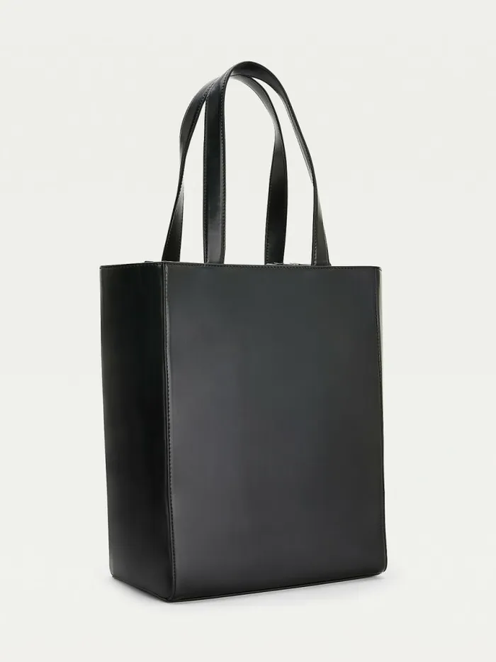 Tommy Hilfiger Charm Tote Black Womens Bags Cheap On Sale