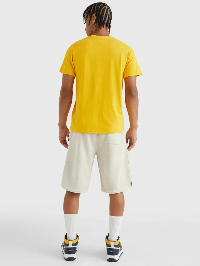 Tommy Hilfiger Circle Logo TShirt Prairie Yellow Mens TShirts Gift 4 You