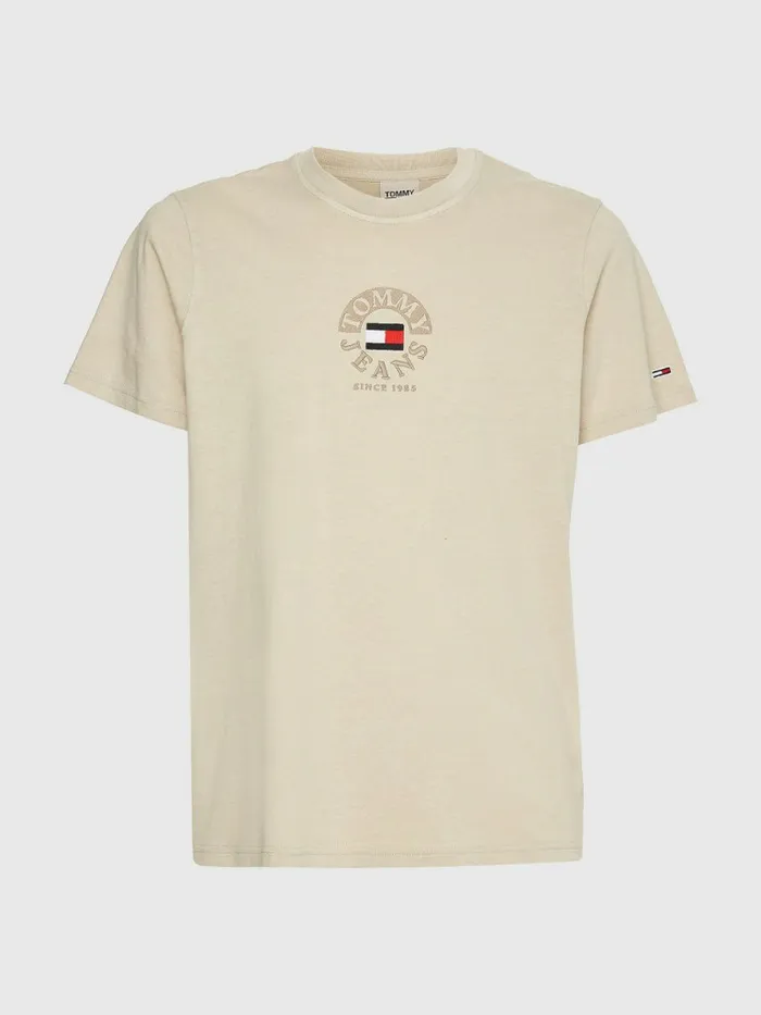Tommy Hilfiger Circle Logo TShirt Savannah Sand Mens TShirts For Sale