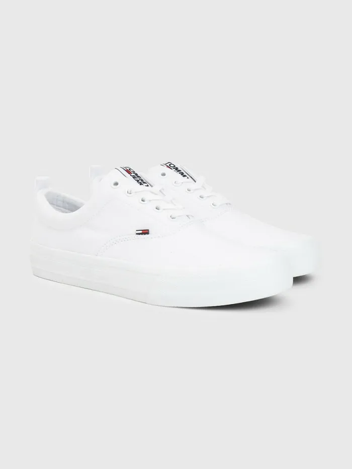 Tommy Hilfiger Classics LowTop Trainers White Mens Boots Online