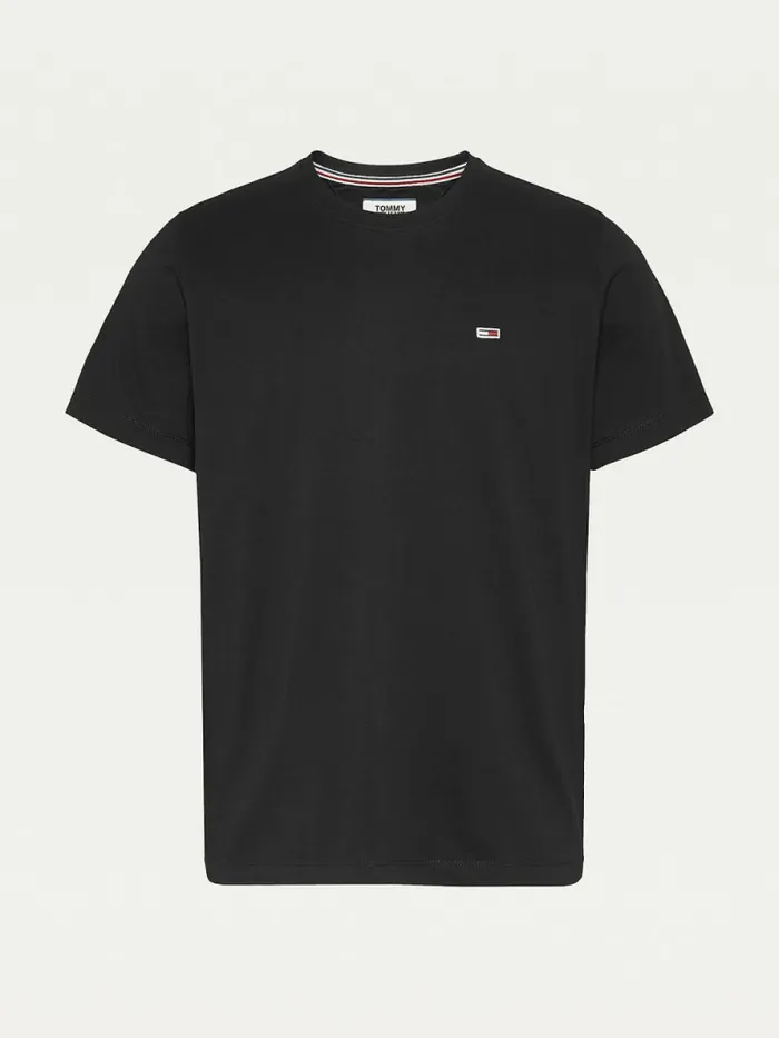 Tommy Hilfiger Classics Organic Cotton TShirt Black Mens TShirts Fashion